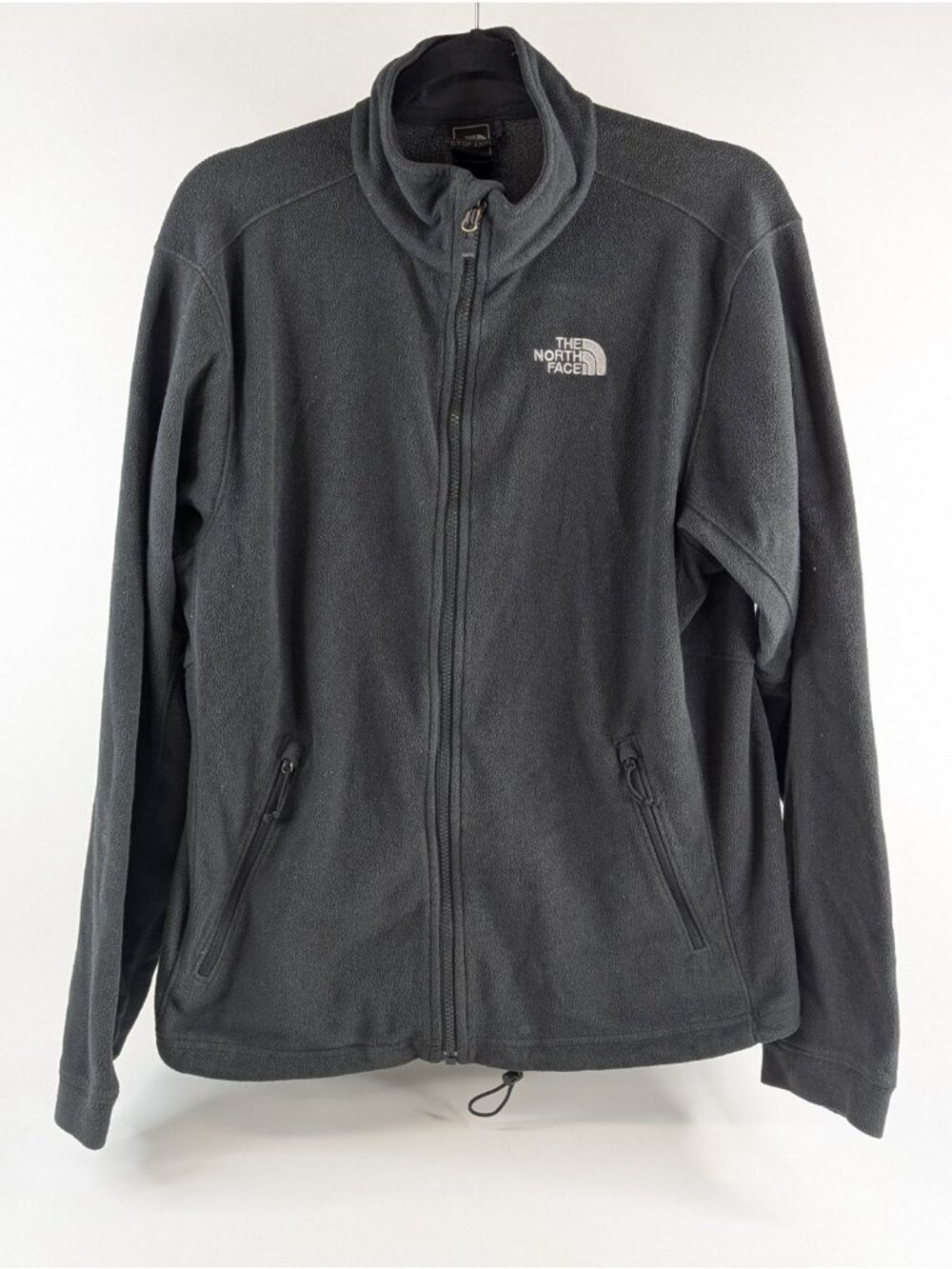 The North Face Mens Medium Black Fleece Full Zip Sweater Thermal Sweatshirt